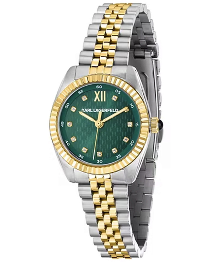Часы Karl Lagerfeld Timeless Code Mini R0553109504 — женские, зеленый