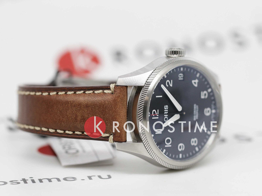 Часы Oris Propilot Big Crown Propilot Big Date 01 751 7761 4164-07 6 20 07LC — кожаный, мужские