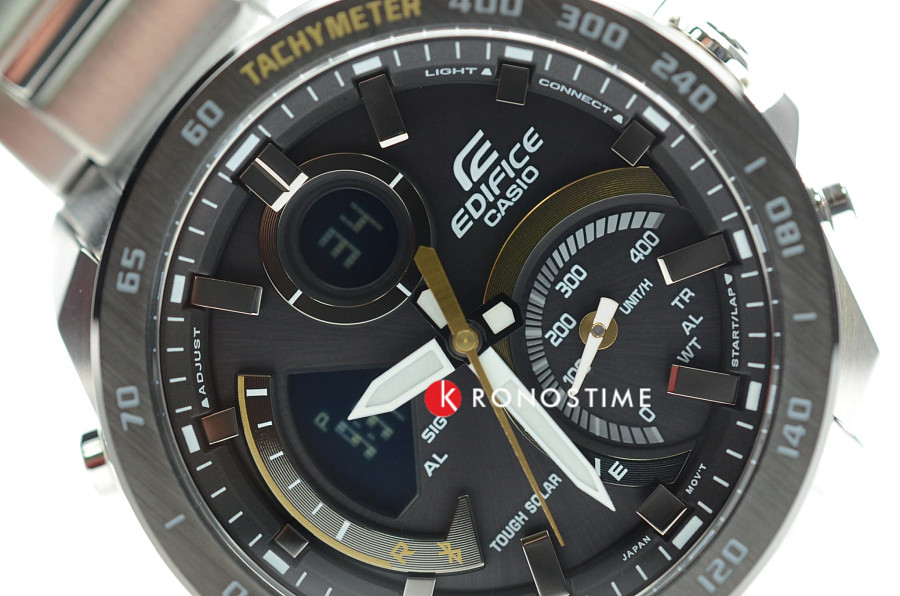 Часы Casio Edifice ECB-900DB-1C — сталь металл, Япония