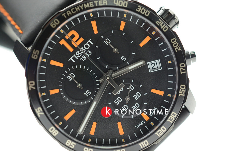 Часы Tissot T-Sport Quickster T095.417.36.057.00 — мужские, кожаный