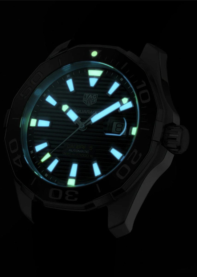 Часы TAG Heuer Aquaracer Calibre 5 Automatic WAY201A.BA0927 — мужские, серебристый