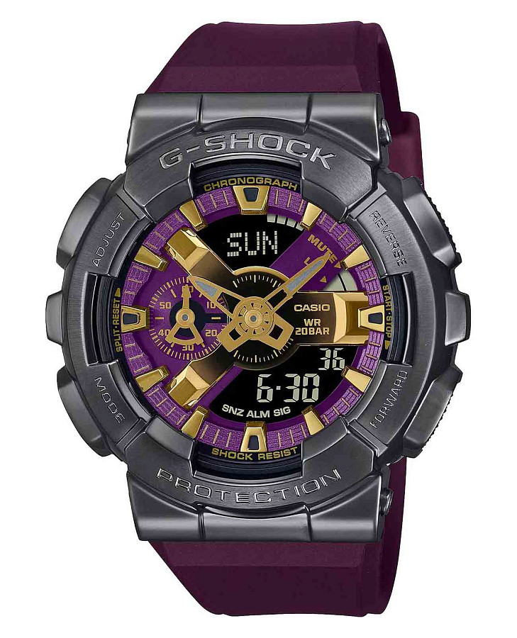 Часы Casio G-Shock GM-110CL-6ADR (GM-110CL-6A) — мужские, фиолетовый