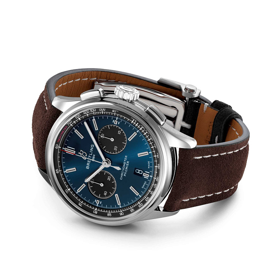 Часы Breitling Premier B01 Chronograph 42 AB0118221C1X1 — сталь металл, Швейцария