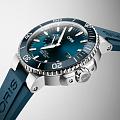 Швейцарские механические часы Oris Aquis Small Second, Date 01 743 7733 4155-07 4 24 69EB, фото 3