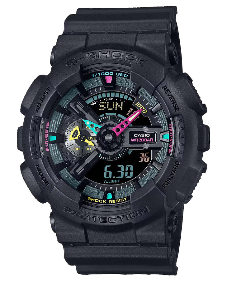 Часы Casio G-Shock GA-110MF-1ADR (GA-110MF-1A) — мужские, черный