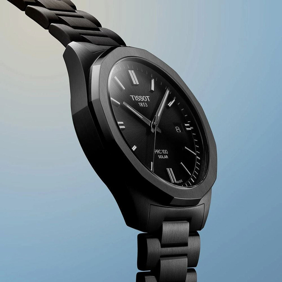 Часы Tissot PRC 100 Solar Quartz 39mm T151.422.33.051.00 — кварцевые, Швейцария, мужские