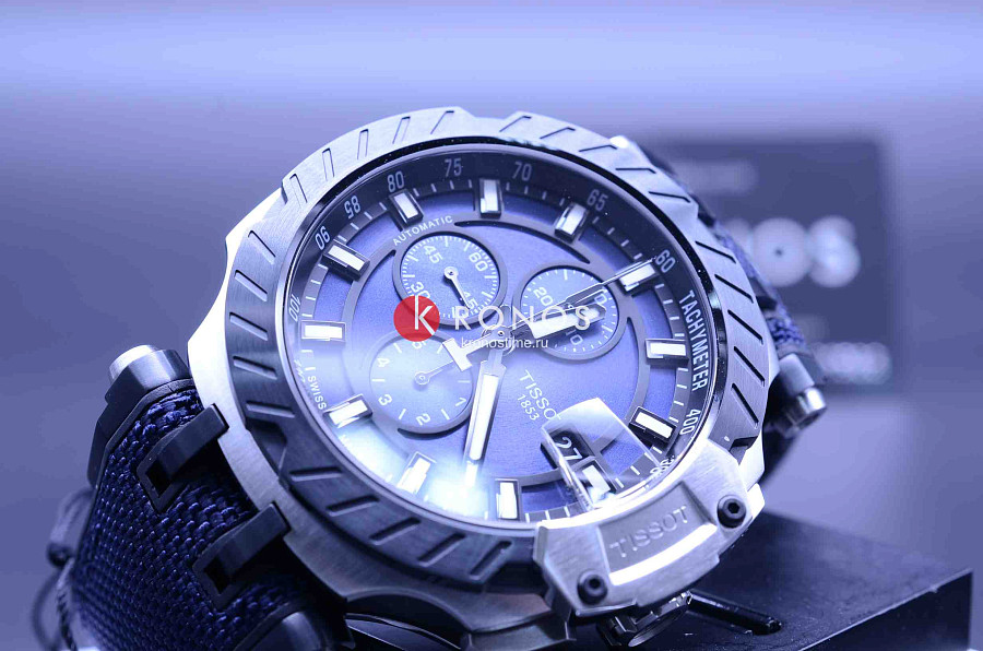 Часы Tissot T-Race Automatic Chronograph T115.427.27.041.00 — мужские, синий