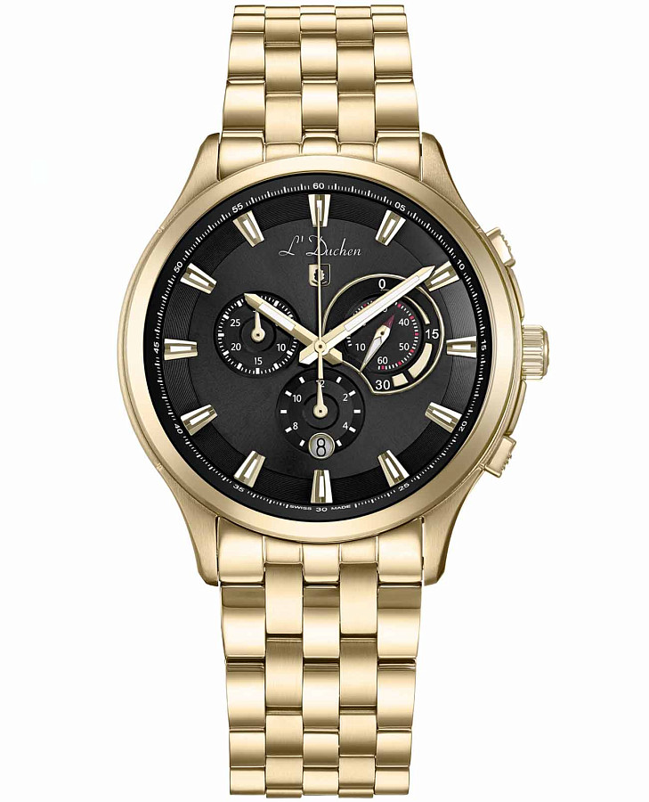 Часы L'Duchen Pilotage D 742.20.41 — мужские, черный