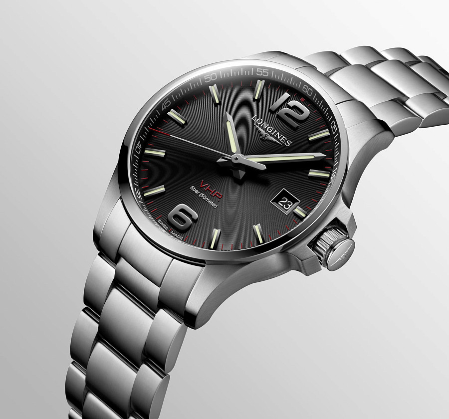 Часы Longines Conquest V.H.P. L3.726.4.56.6 — металл сталь, Швейцария