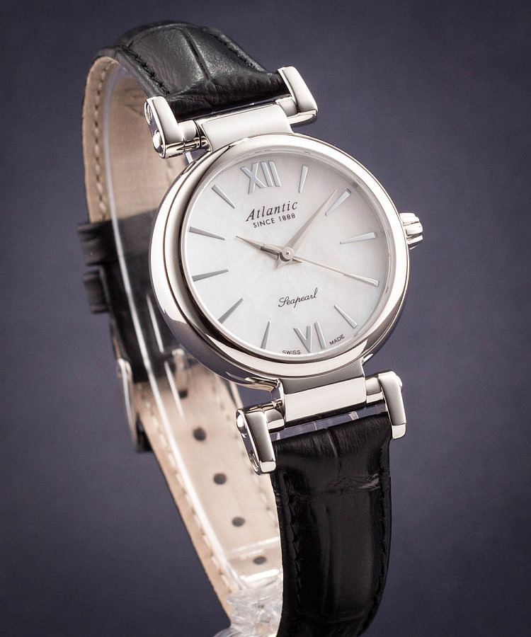Часы Atlantic Seapearl 41350.41.08 — кожаный, женские