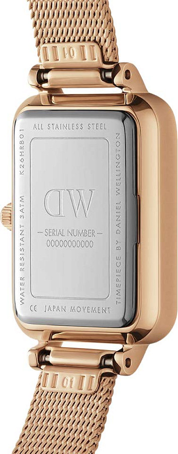 Часы Daniel Wellington Quadro Pressed Melrose DW00100431 — сталь c pvd покрытием, женские