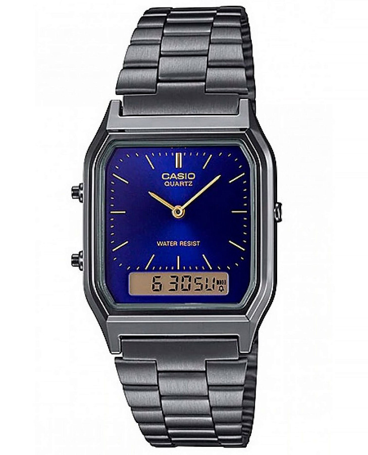 Часы Casio Vintage AQ-230GG-2ADF (AQ-230GG-2A) — мужские, синий