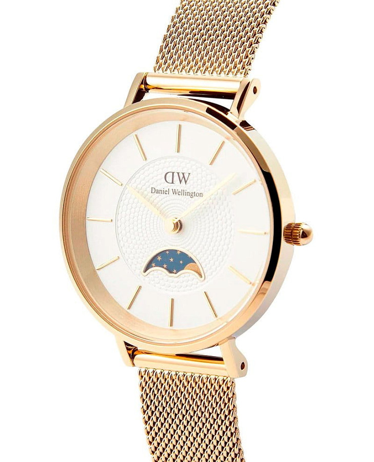 Часы Daniel Wellington Petite Lune Melrose DW00100771 — нержавеющая сталь с pvd-покрытием, женские