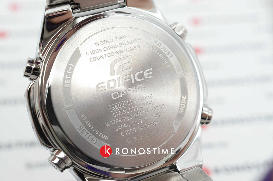 Часы Casio Edifice EFV-C110D-2AVDF (EFV-C110D-2A) — кварцевые, Япония, мужские