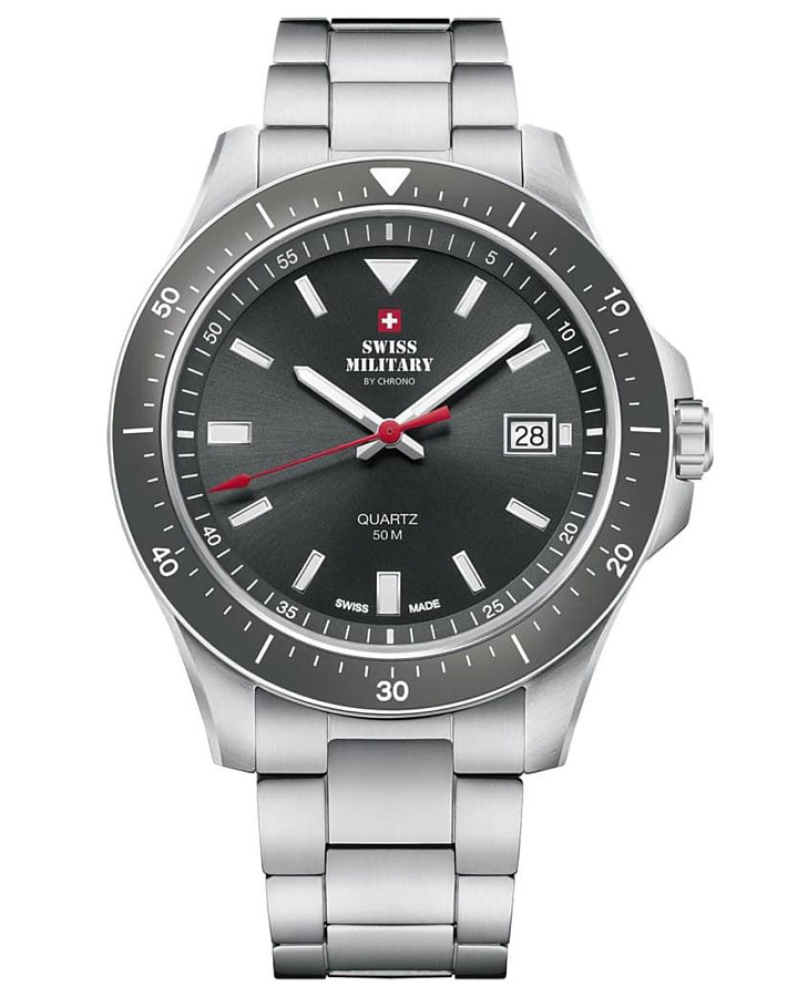 Часы Swiss Military by Chrono SM34082.03 — мужские, антрацитовый