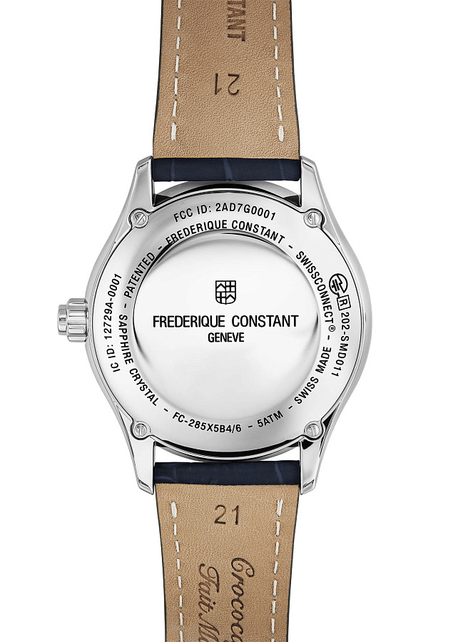 Часы Frederique Constant Smartwatch Gents Сlassics FC-285LNS5B6 — сталь металл, Швейцария