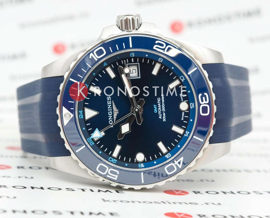 Часы Longines HydroConquest L3.790.4.96.9 — механические, металл сталь керамика