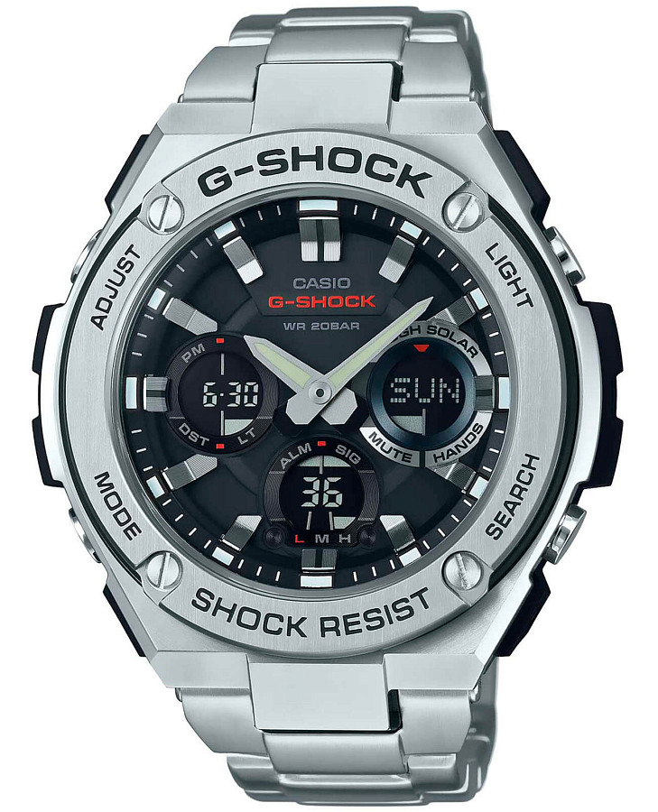Часы Casio G-Shock GST-W110D-1A — мужские, черный