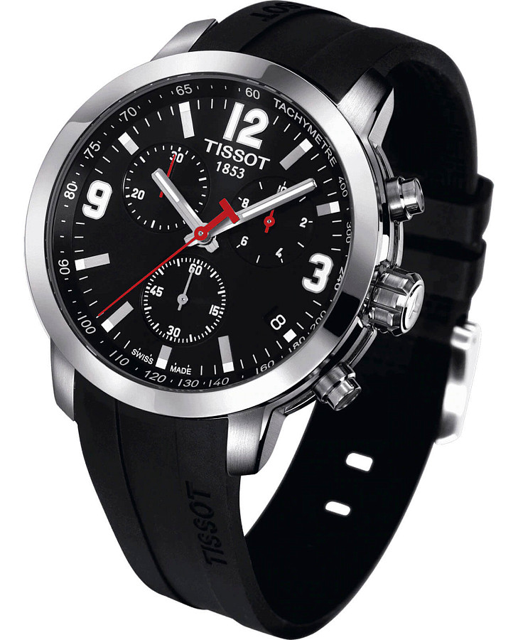 Часы Tissot PRC 200 Chronograph T055.417.17.057.00 — мужские, каучук