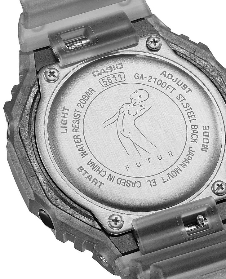 Часы Casio G-Shock GA-2100FT-8A — пластик, мужские