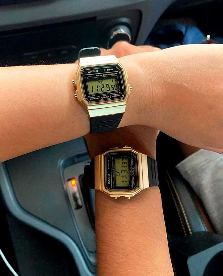 Часы Casio Illuminator F-91WM-9ADF (F-91WM-9A) — кварцевые, пластик