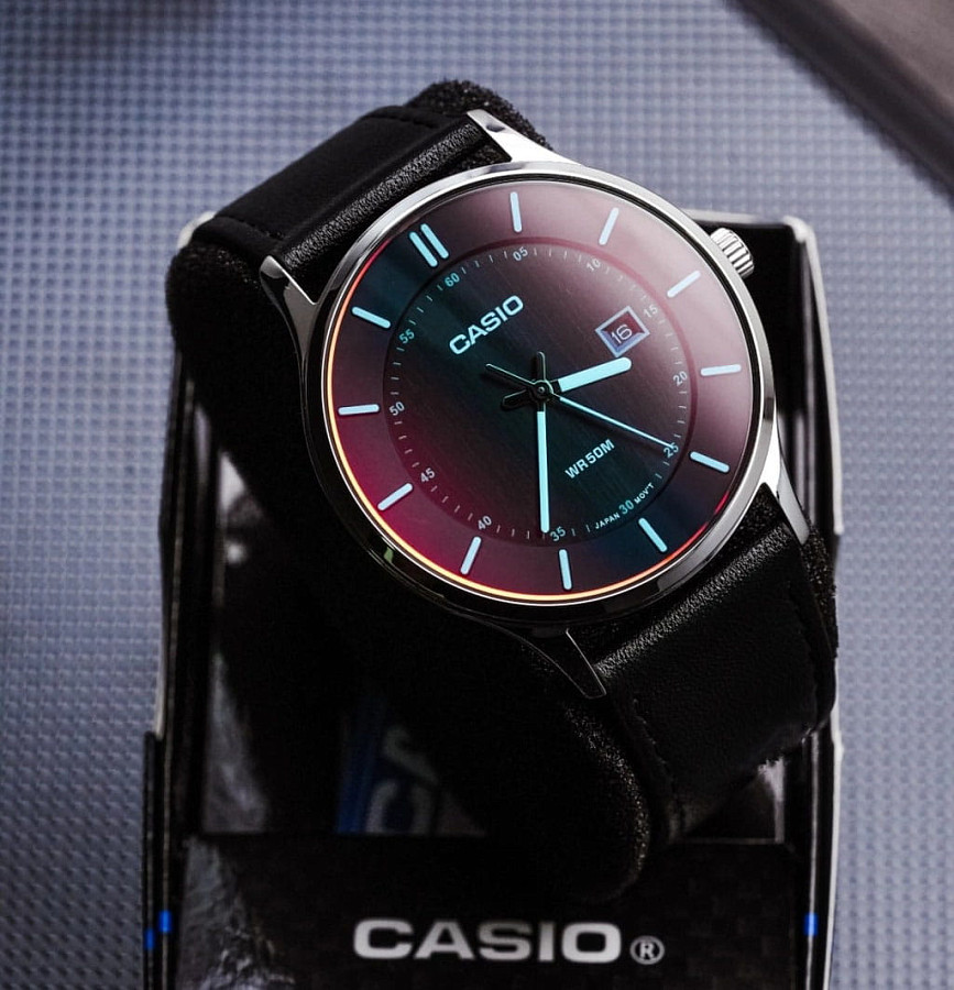 Часы Casio Collection MTP-E605L-1EVDF (MTP-E605L-1E) — кварцевые, сталь металл