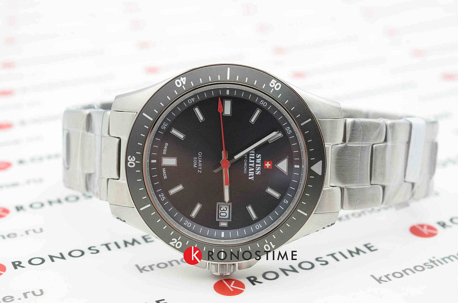 Часы Swiss Military by Chrono SM34082.03 — кварцевые, сталь металл