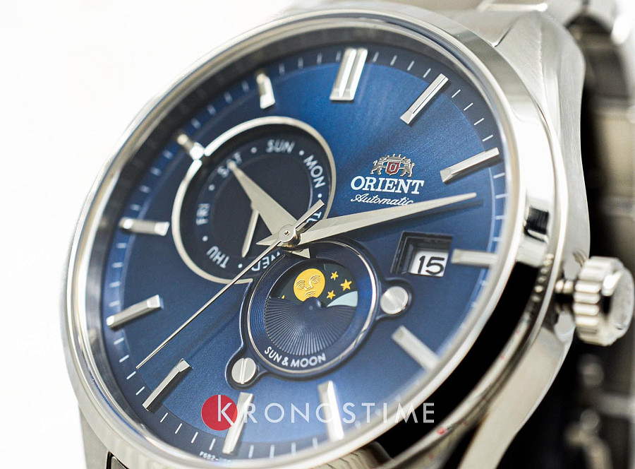 Часы Orient Sun & Moon RA-AK0303L (RN-AK0303L) — мужские, нержавеющая сталь