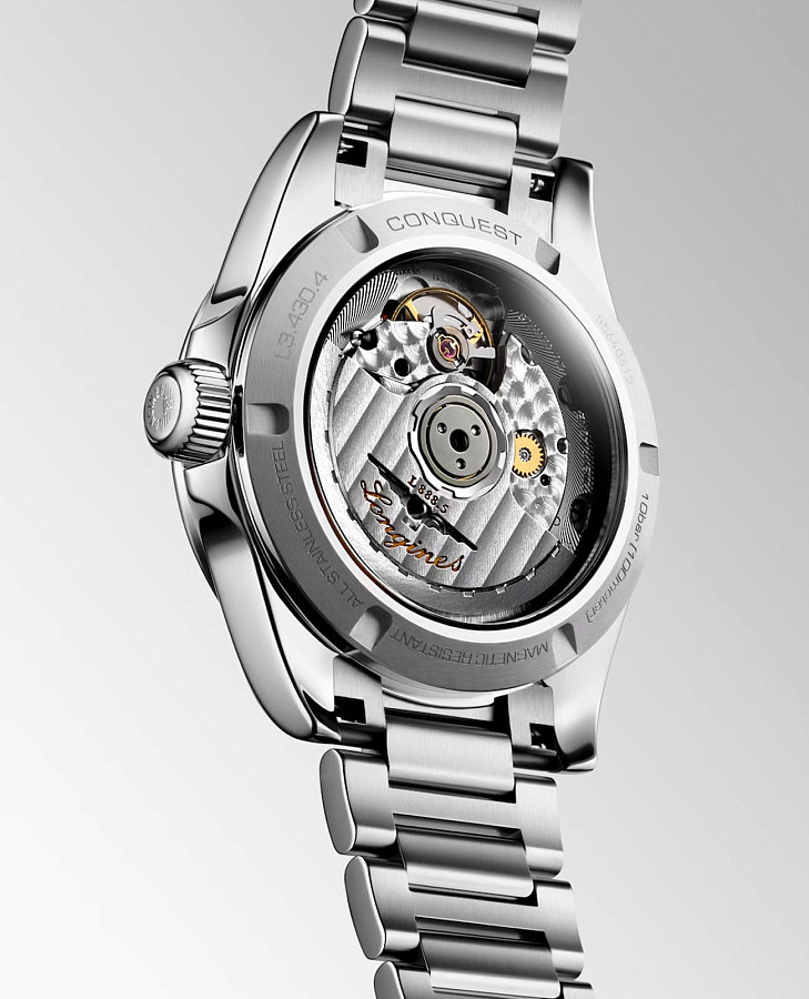 Часы Longines Conquest L3.430.4.07.6 — механические, сталь металл