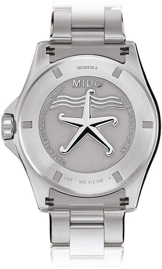 Часы Mido Ocean Star Diver 600 M026.608.11.041.00 — механические, сталь металл