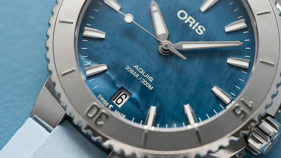 Часы Oris Aquis Date 01 733 7770 4155-07 4 18 65FC — сталь, Швейцария