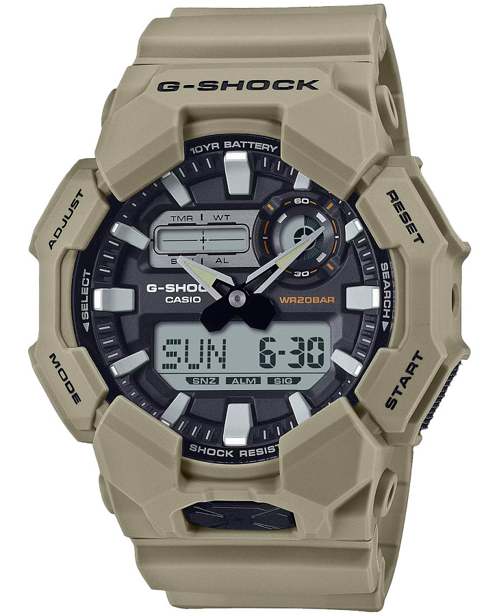 Часы Casio GA-010-5A — мужские, черный