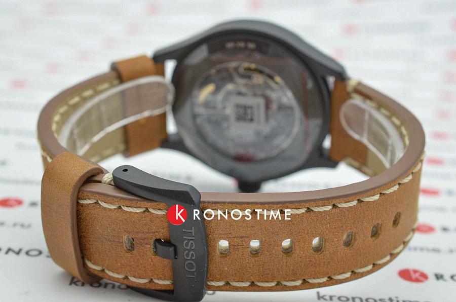 Часы Tissot Gent XL Swissmatic T116.407.36.051.01 — мужские, коричневый