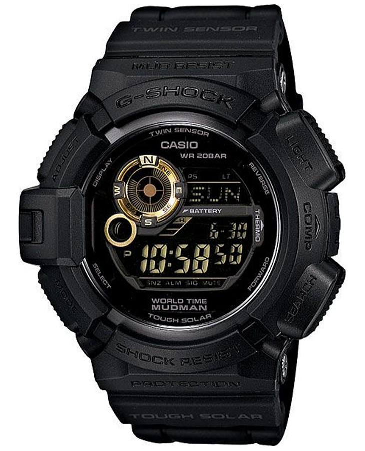 Часы Casio G-Shock G-9300GB-1DR (G-9300GB-1E) — мужские, черный