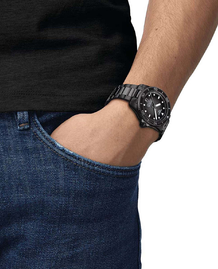Часы Tissot Seastar 1000 Powermatic 80 40mm T120.807.33.051.00 — механические, сталь металл