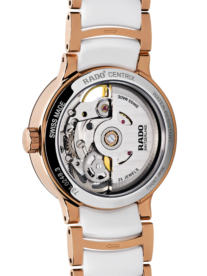 Часы Rado Centrix Automatic Diamonds Open Heart R30248902 — сталь металл, Швейцария