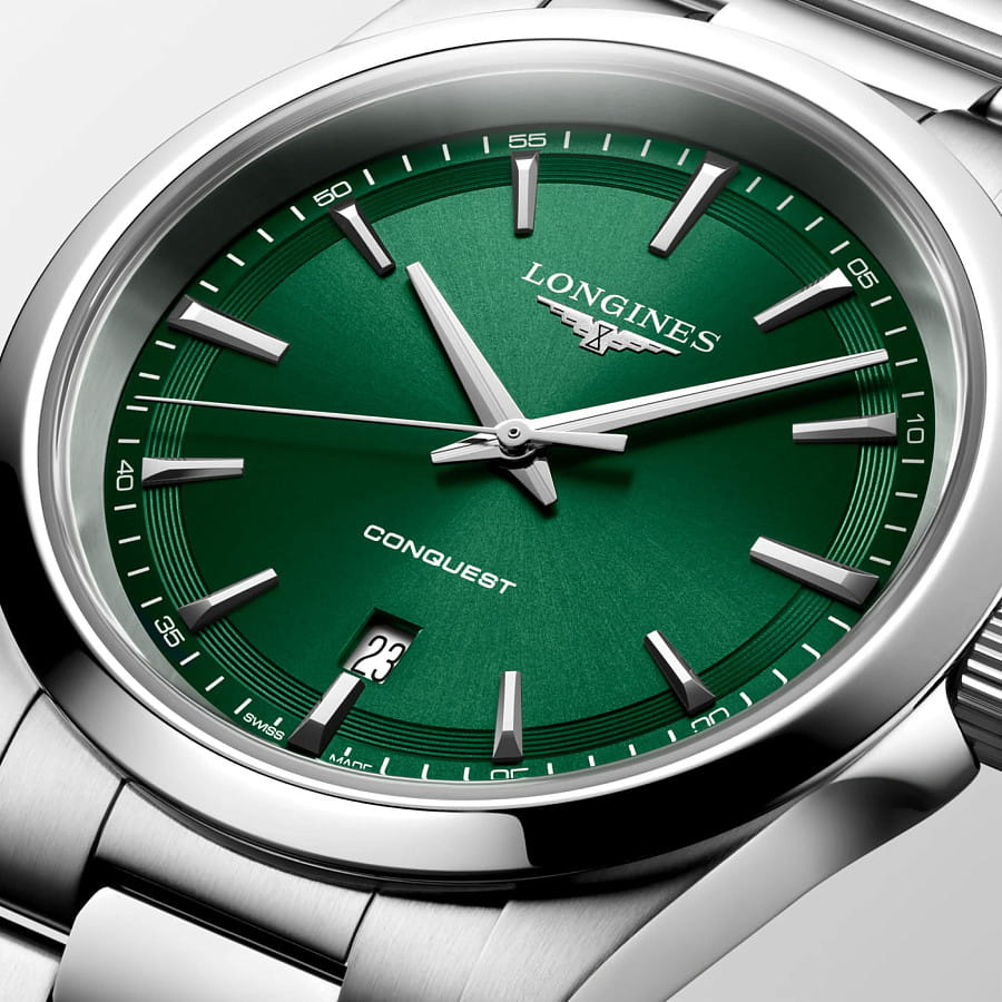 Часы Longines Conquest 41 mm L3.860.4.09.6 — нержавеющая сталь, мужские