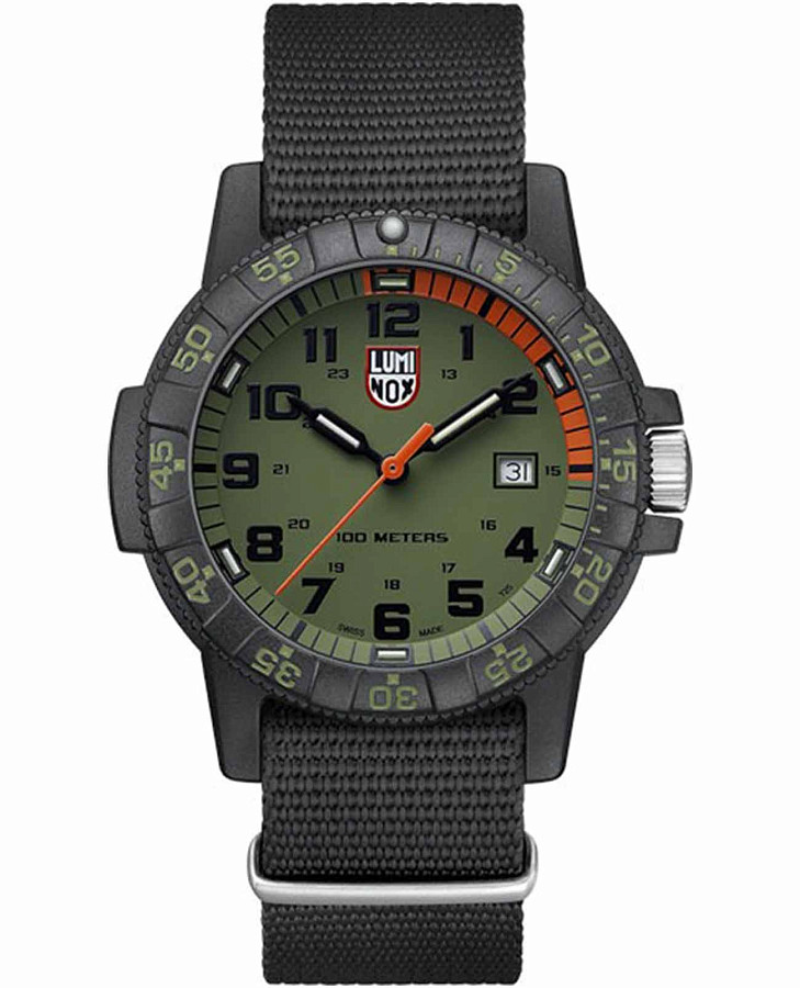 Часы Luminox Leatherback Sea Turtle XS.0337 — мужские, зеленый