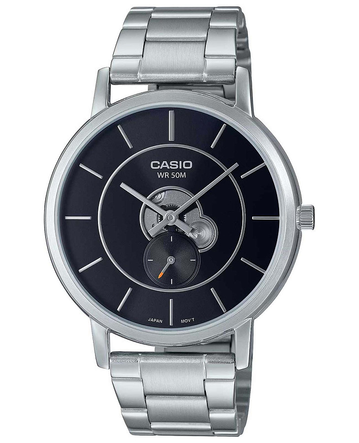 Часы Casio Collection MTP-B130D-1A — мужские, черный