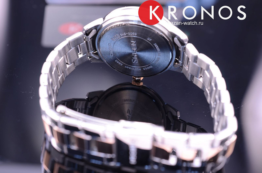 Часы Casio Sheen SHE-3059SPG-9A — 18-каратное желтое золото, женские