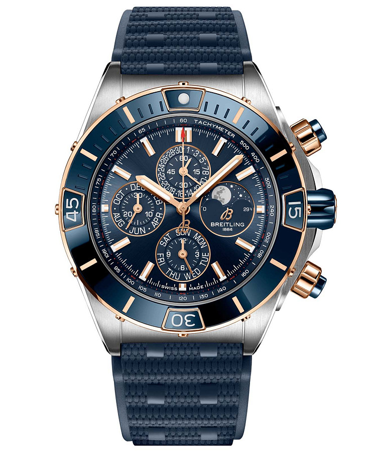 Часы Breitling Super Chronomat 44 Four-Year Calendar U19320161C1S1 — мужские, синий
