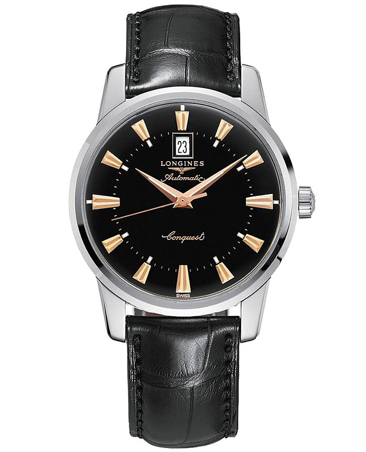 Часы Longines Heritage L1.645.4.52.4 — мужские, черный