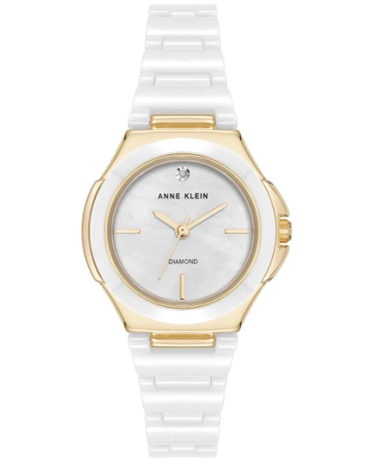 Часы Anne Klein Diamond 5112GPWT — женские, белый