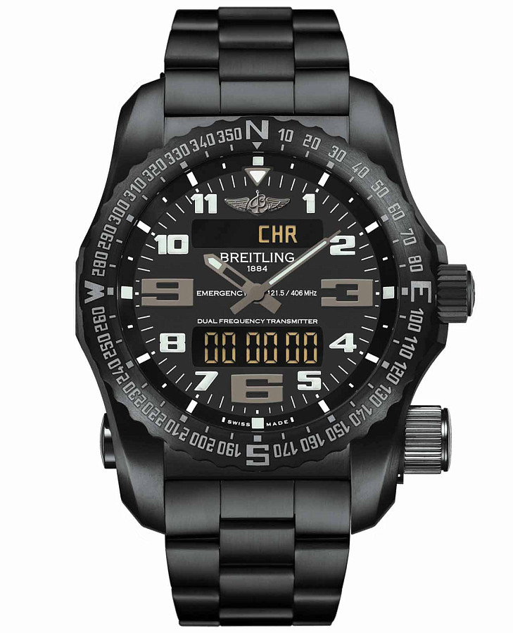 Часы Breitling Emergency V76325221B1V1 — мужские, черный