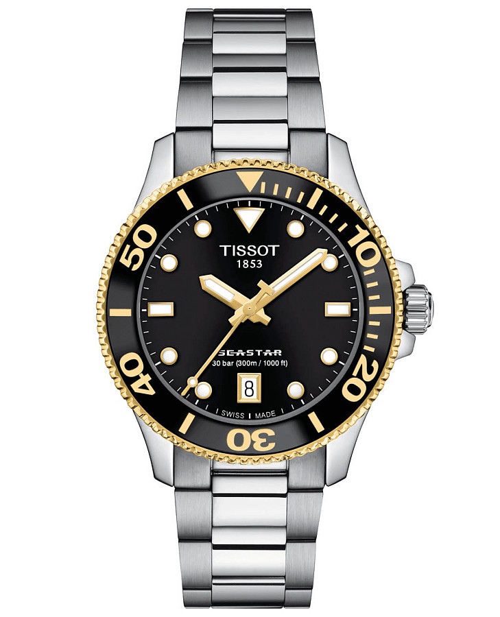 Часы Tissot Seastar 1000 T120.210.21.051.00 — женские, черный