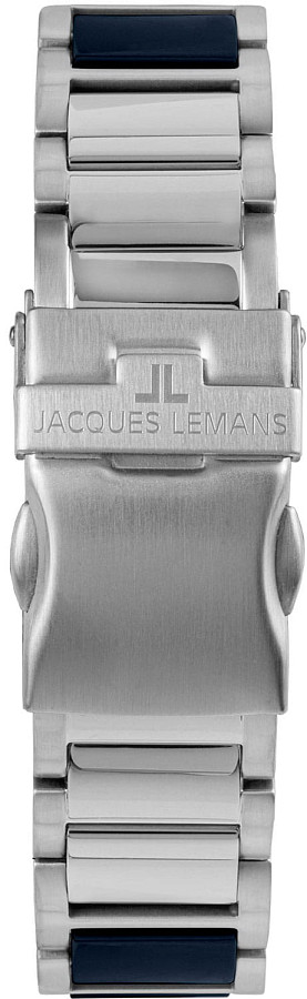 Часы Jacques Lemans High Tech Ceramic 42-12B — кварцевые, металл сталь