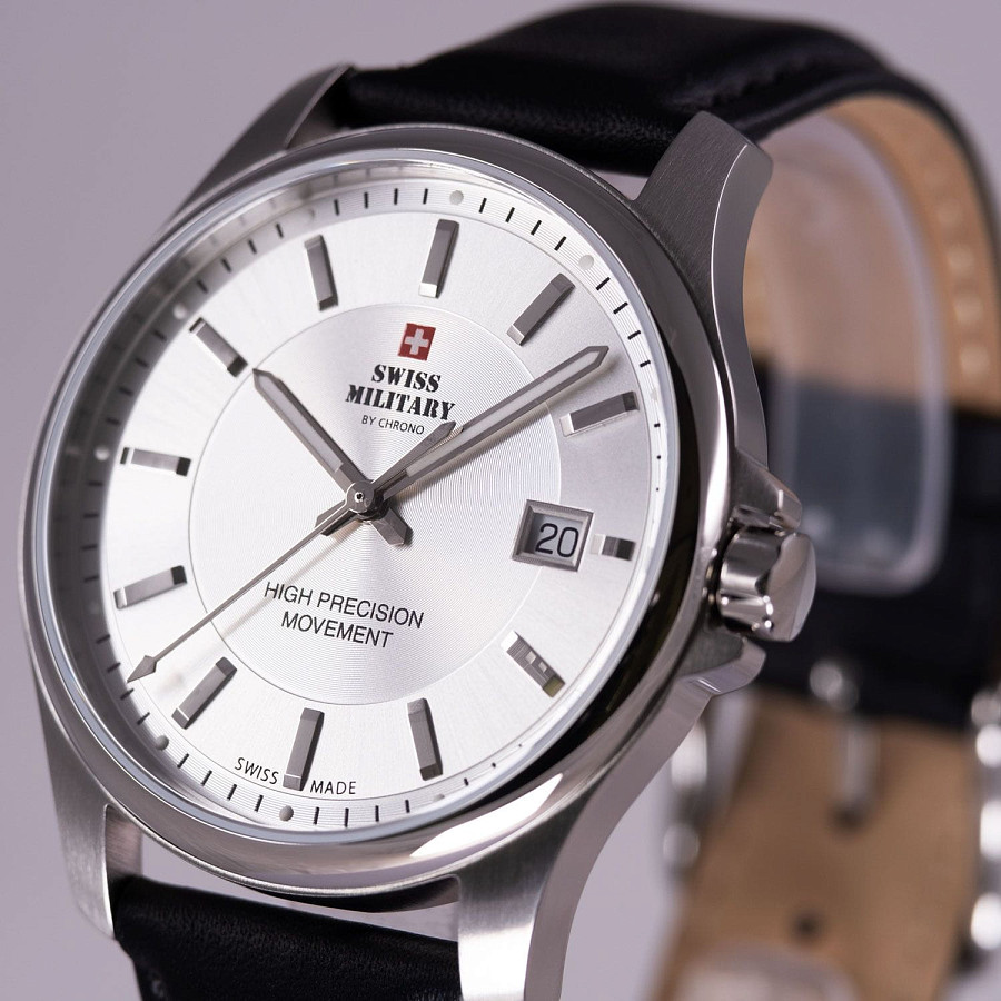 Часы Swiss Military by Chrono Сверхточные SM30200.11 — кожаный, мужские