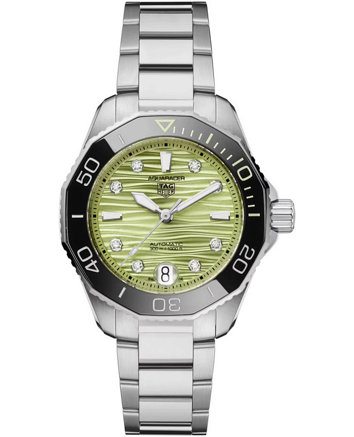 Часы TAG Heuer Aquaracer Professional 300 Date WBP231L.BA0618 — женские, зеленый