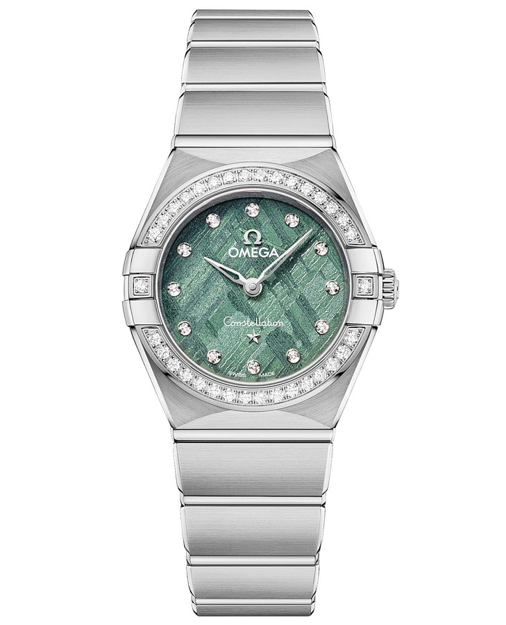 Часы Omega Constellation 131.15.25.60.99.001 — женские, зеленый