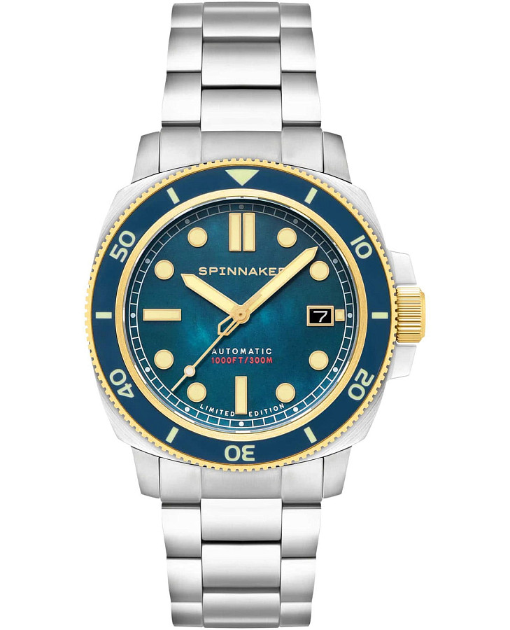 Часы Spinnaker Hull Pearl Diver Automatic Limited Edition SP-5106-44 — мужские, синий